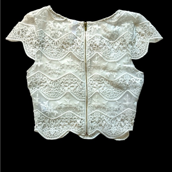 High quality zip up laced blouse - Picture 2 of 3